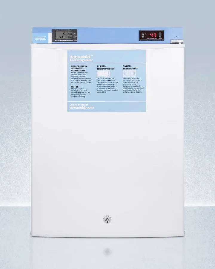 Accucold Compact Auto Defrost Medical/Scientific All-Refrigerator - FF28LWHMED2
