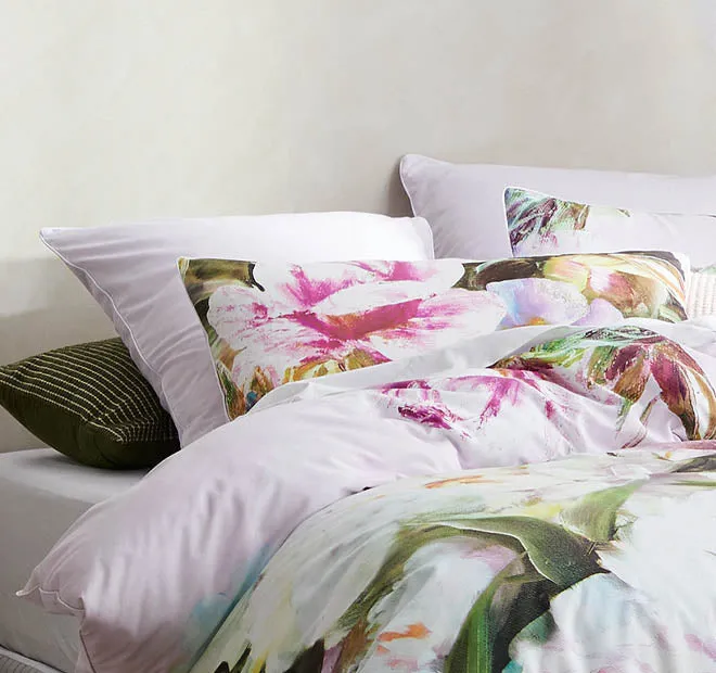 Addie Quilt Cover Set Range Pink