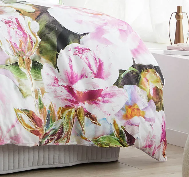 Addie Quilt Cover Set Range Pink