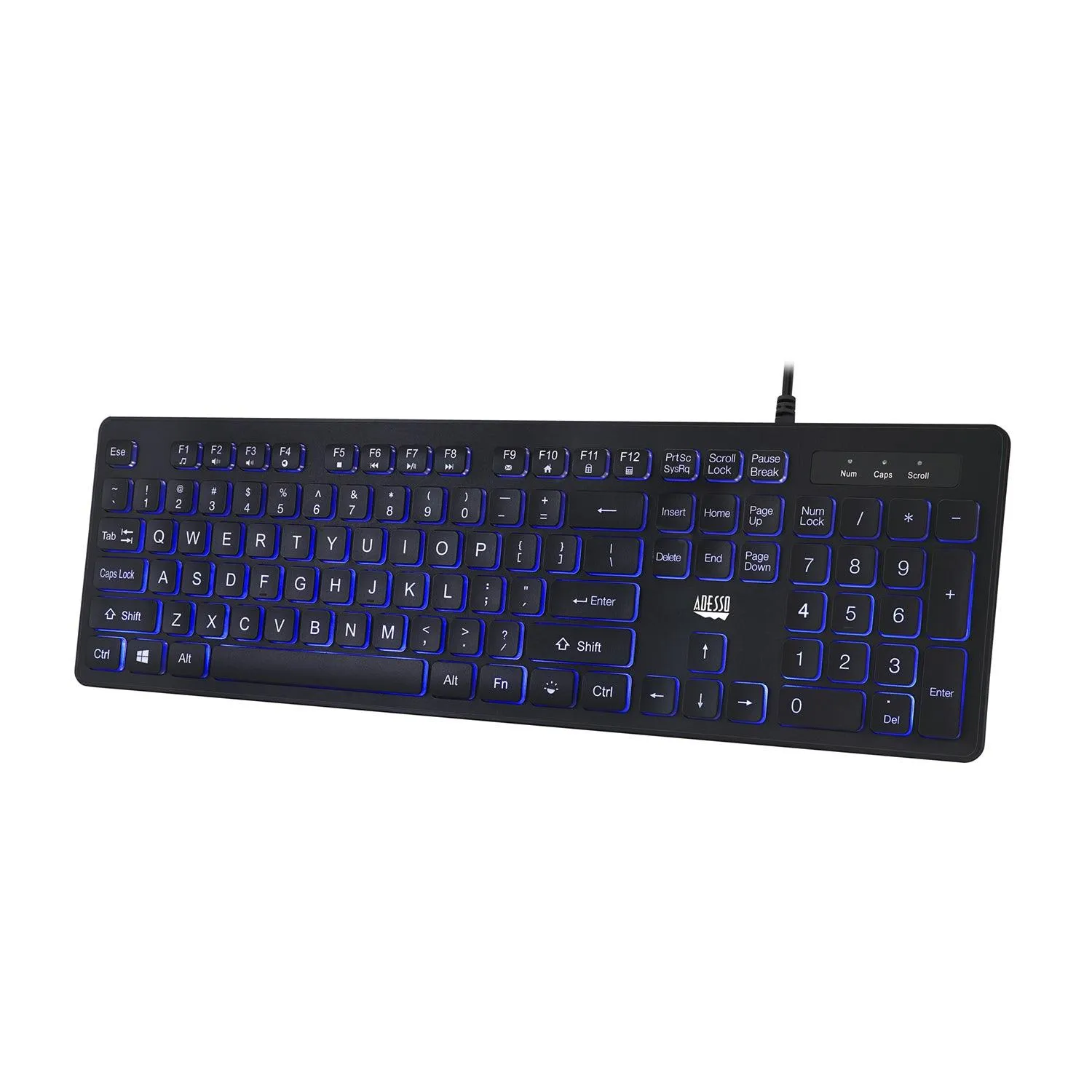 Adesso - Large Print Illuminated Desktop Keyboard