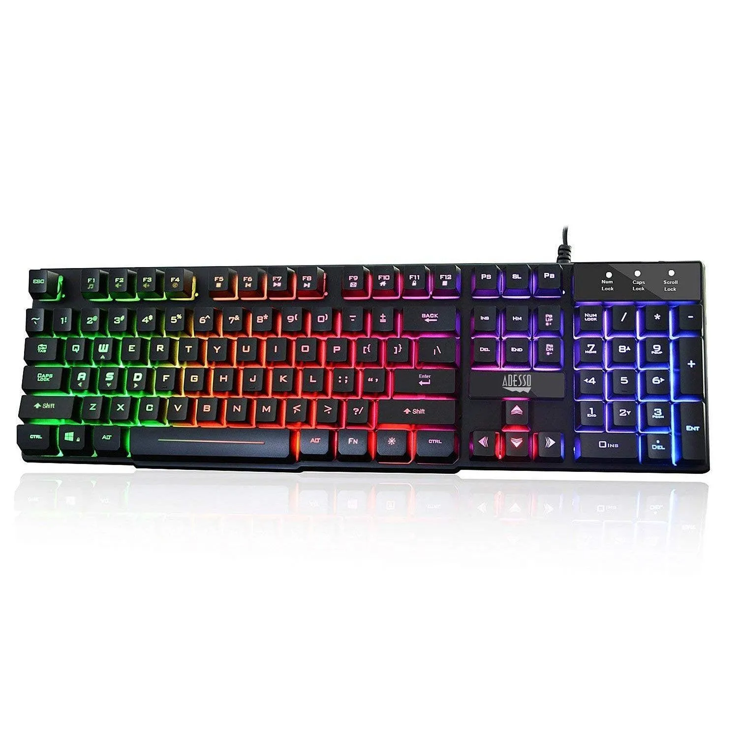 Adesso - Large Print Illuminated Desktop Keyboard