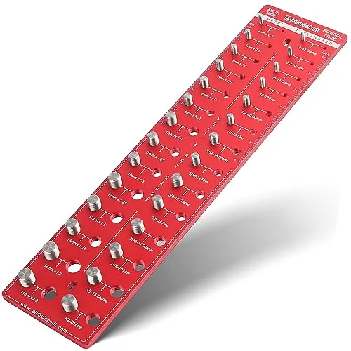 AltitudeCraft Thread Checker, Nut and Bolt Thread Checker, Bolt Size and Thread Gauge, Bolt and Nut Identifier Gauge, Bolt Gauge