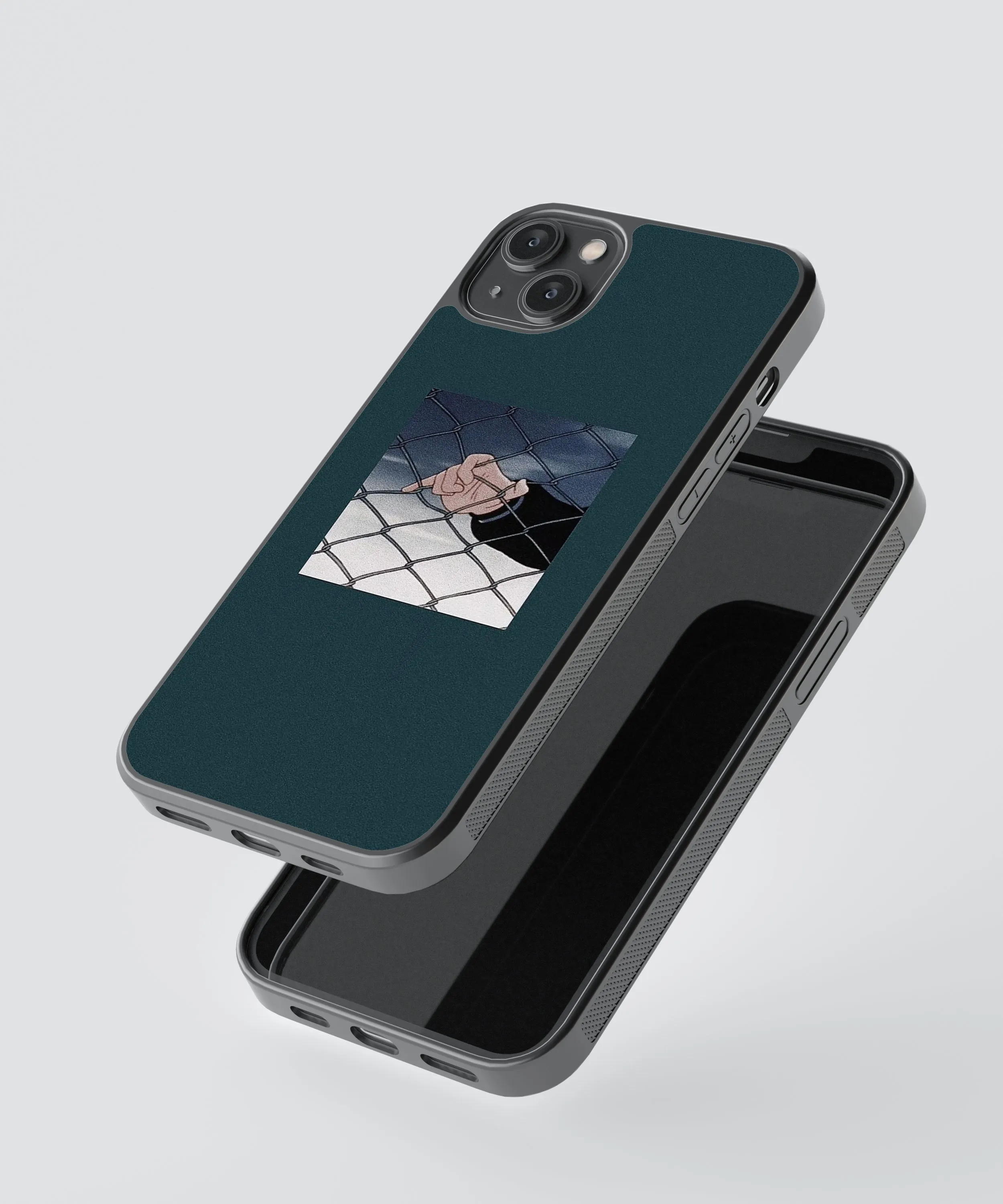 Anime Minimalistic Glass Phone Case Cover