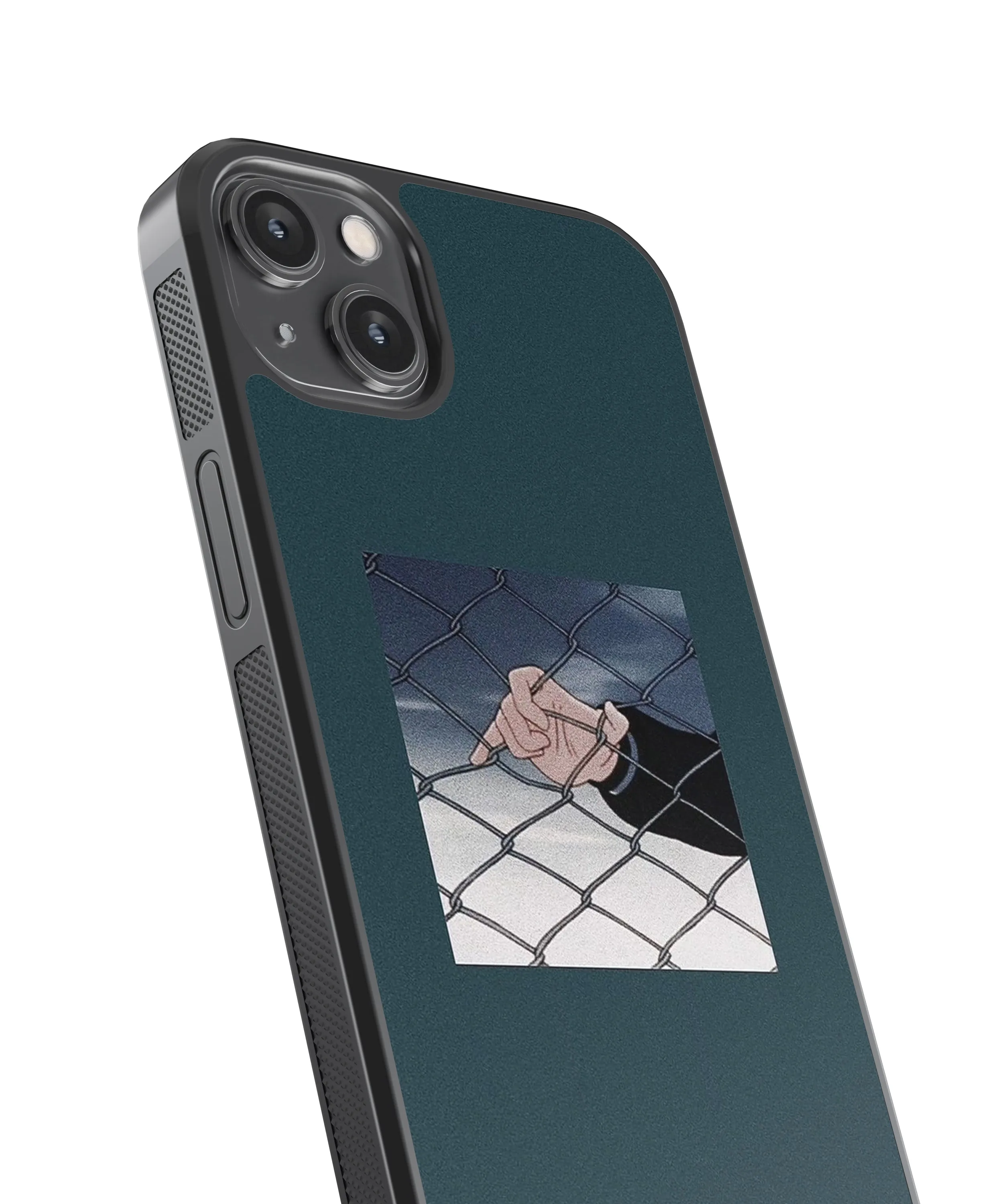 Anime Minimalistic Glass Phone Case Cover
