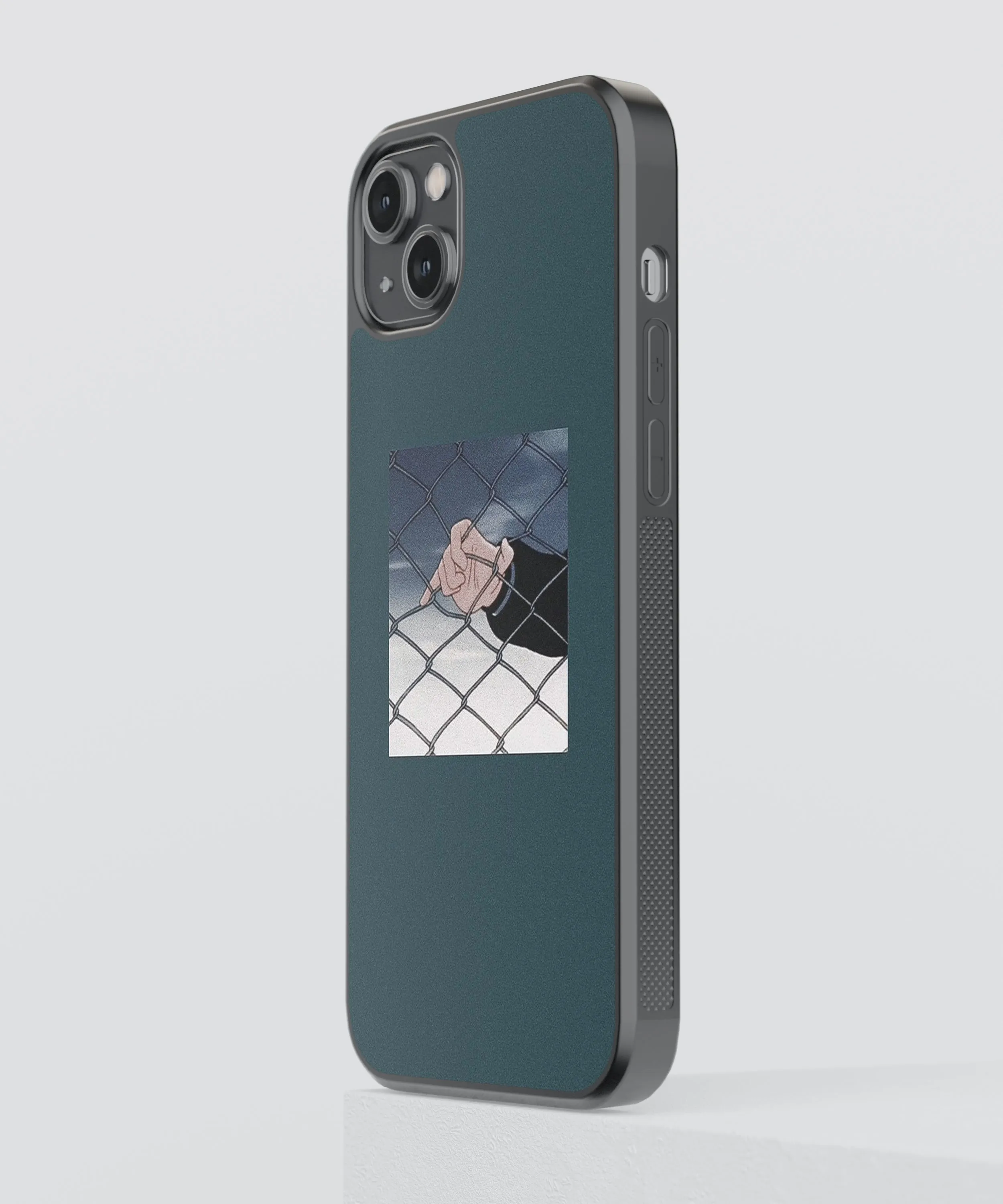 Anime Minimalistic Glass Phone Case Cover