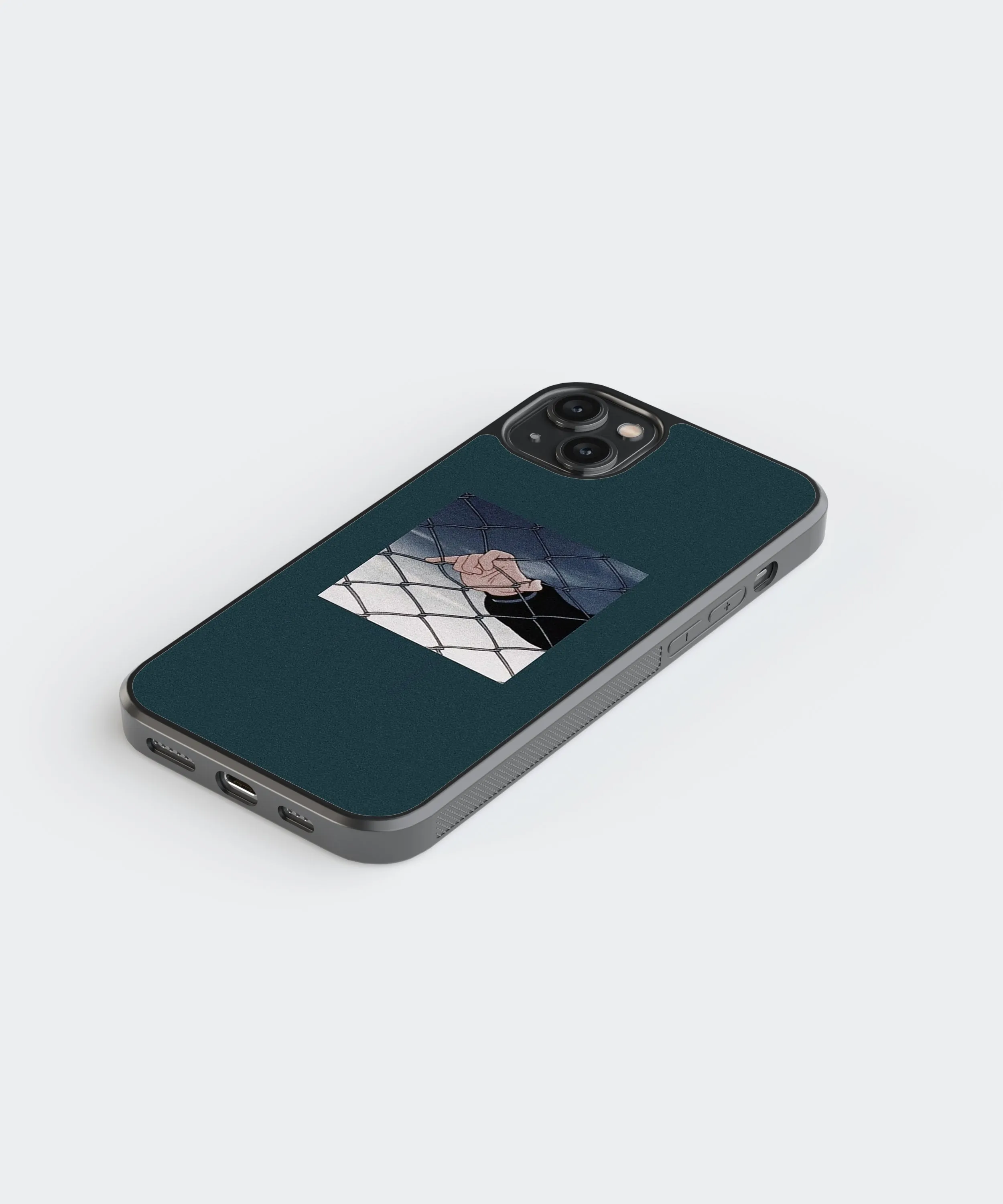 Anime Minimalistic Glass Phone Case Cover