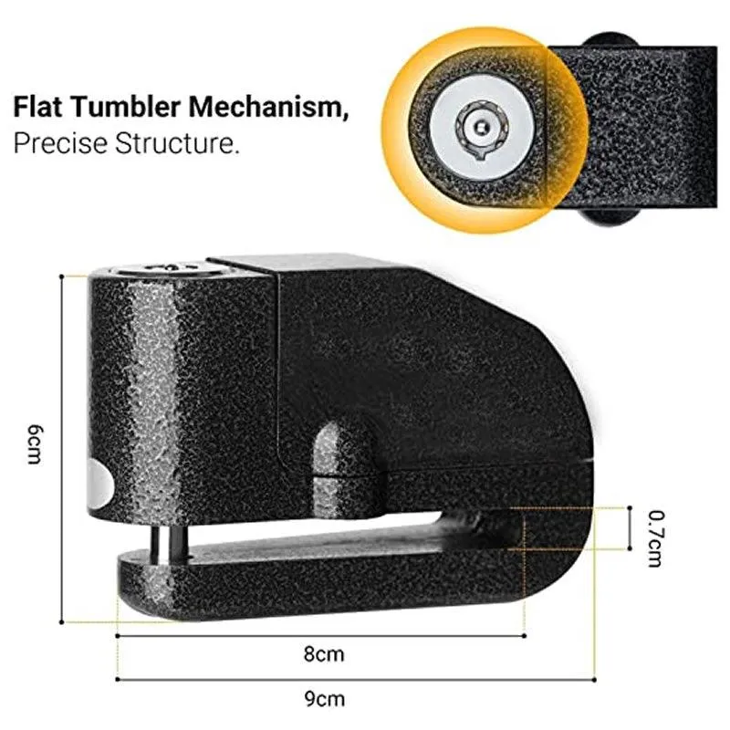 Anti-Theft Disc Brake Lock JG603 Black
