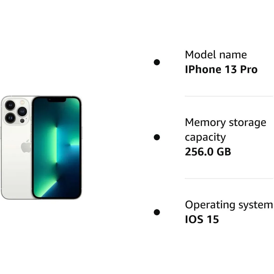 Apple iPhone 13 Pro 256GB Silver Unlocked SIM Free Mobile Phone