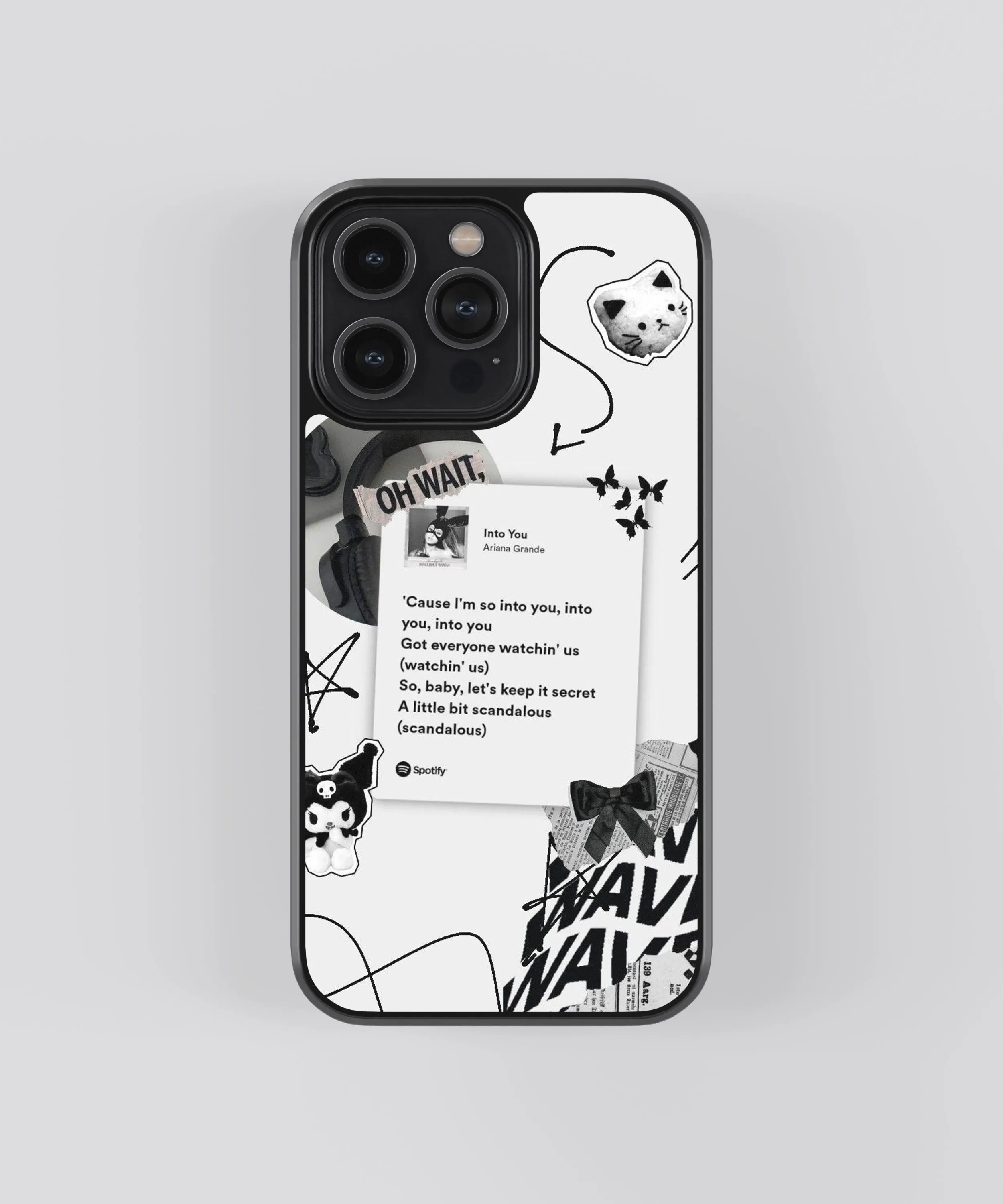 Ariana Grande Into You Spotify Glass Phone Case Cover