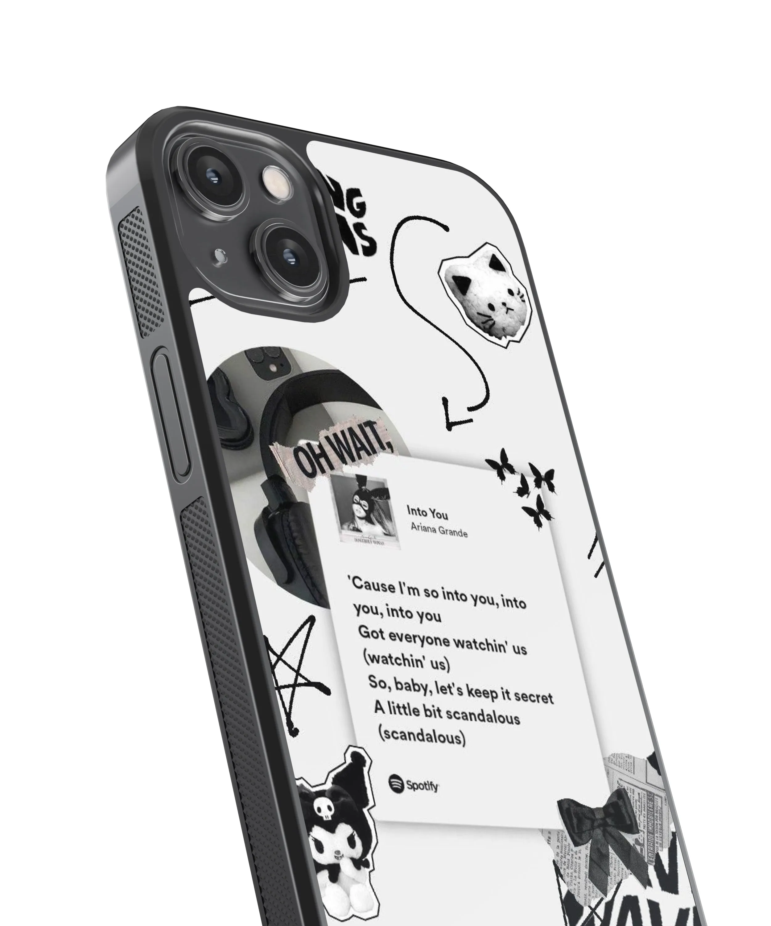 Ariana Grande Into You Spotify Glass Phone Case Cover