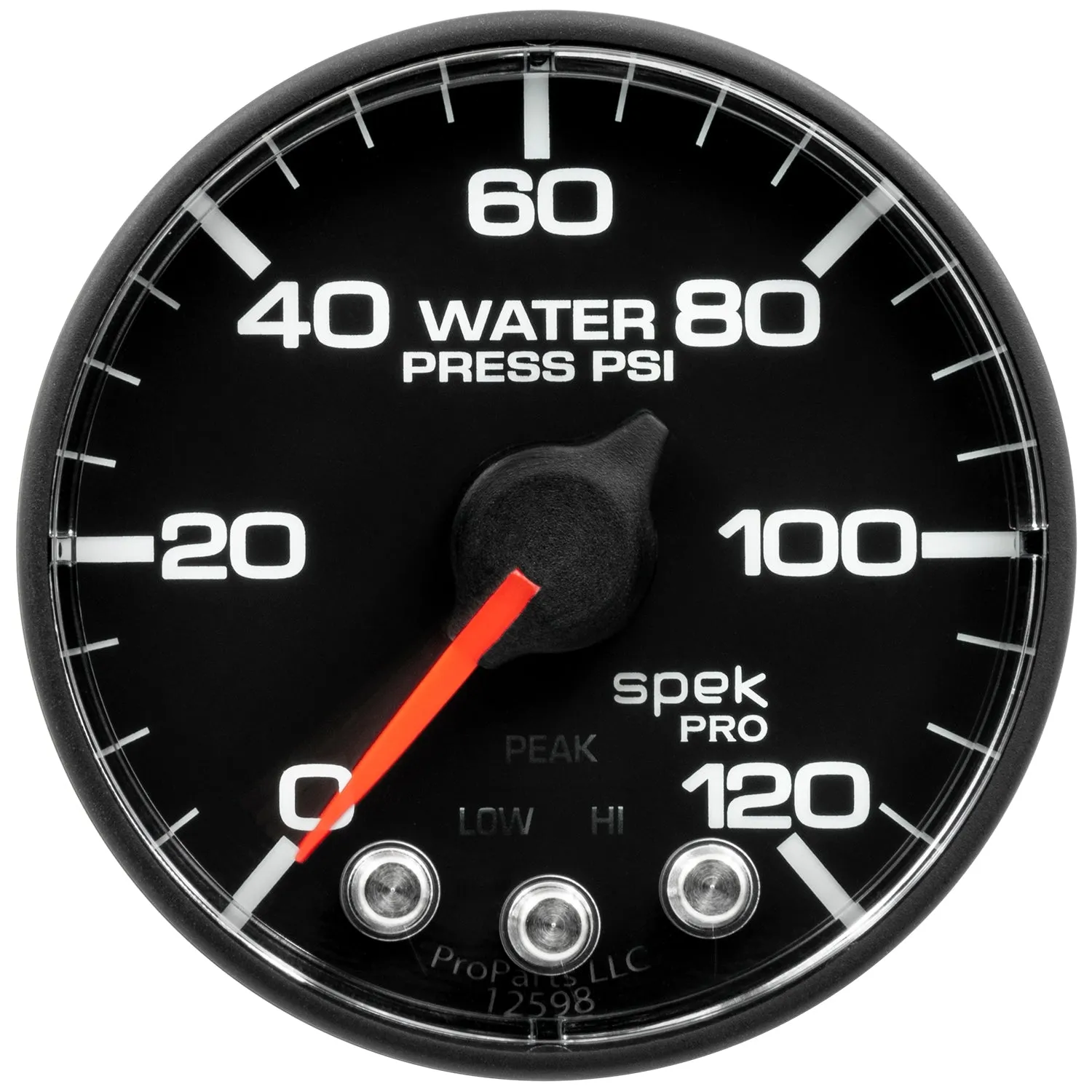 AutoMeter P349328 GAUGE; WATER PRESS; 2 1/16in.; 120PSI; STEPPER MOTOR W/PK/WARN; SENSOR NOT INCL