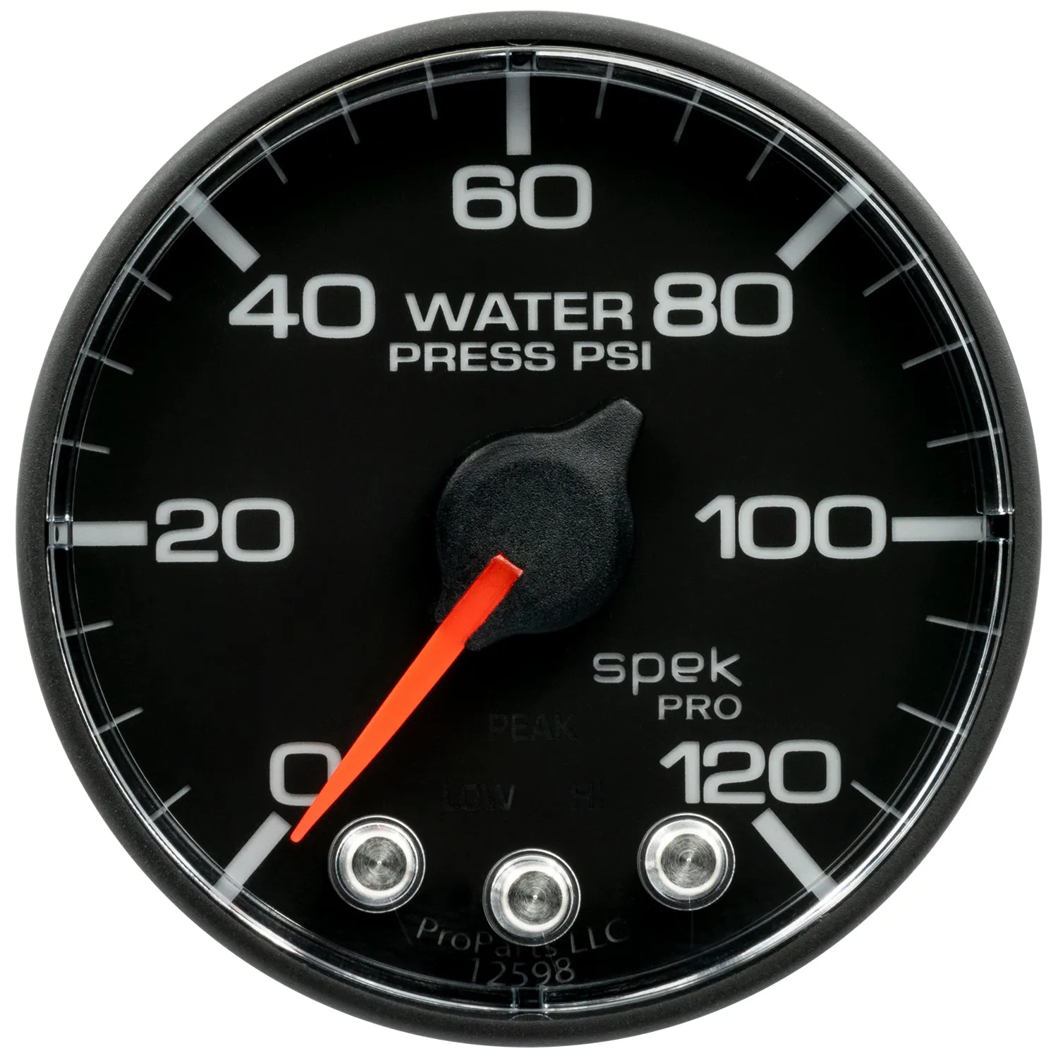 AutoMeter P349328 GAUGE; WATER PRESS; 2 1/16in.; 120PSI; STEPPER MOTOR W/PK/WARN; SENSOR NOT INCL