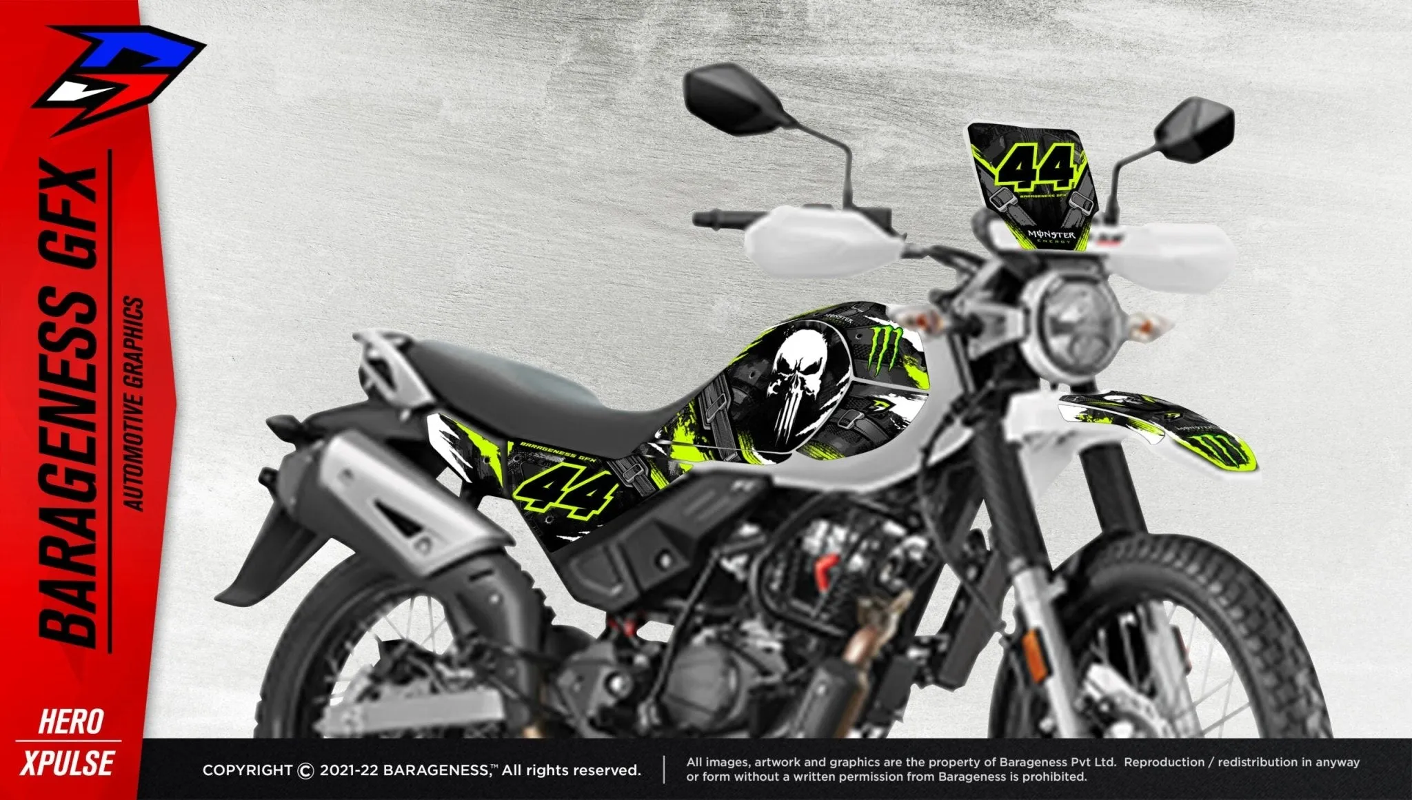 Barageness - Hero Xpulse 200 Automotive Graphics