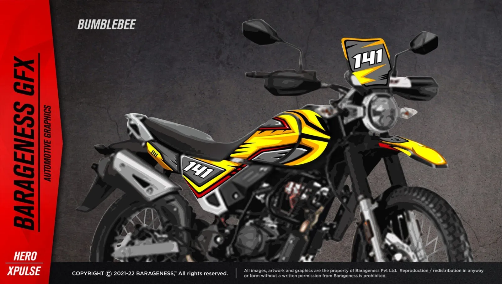 Barageness - Hero Xpulse 200 Automotive Graphics