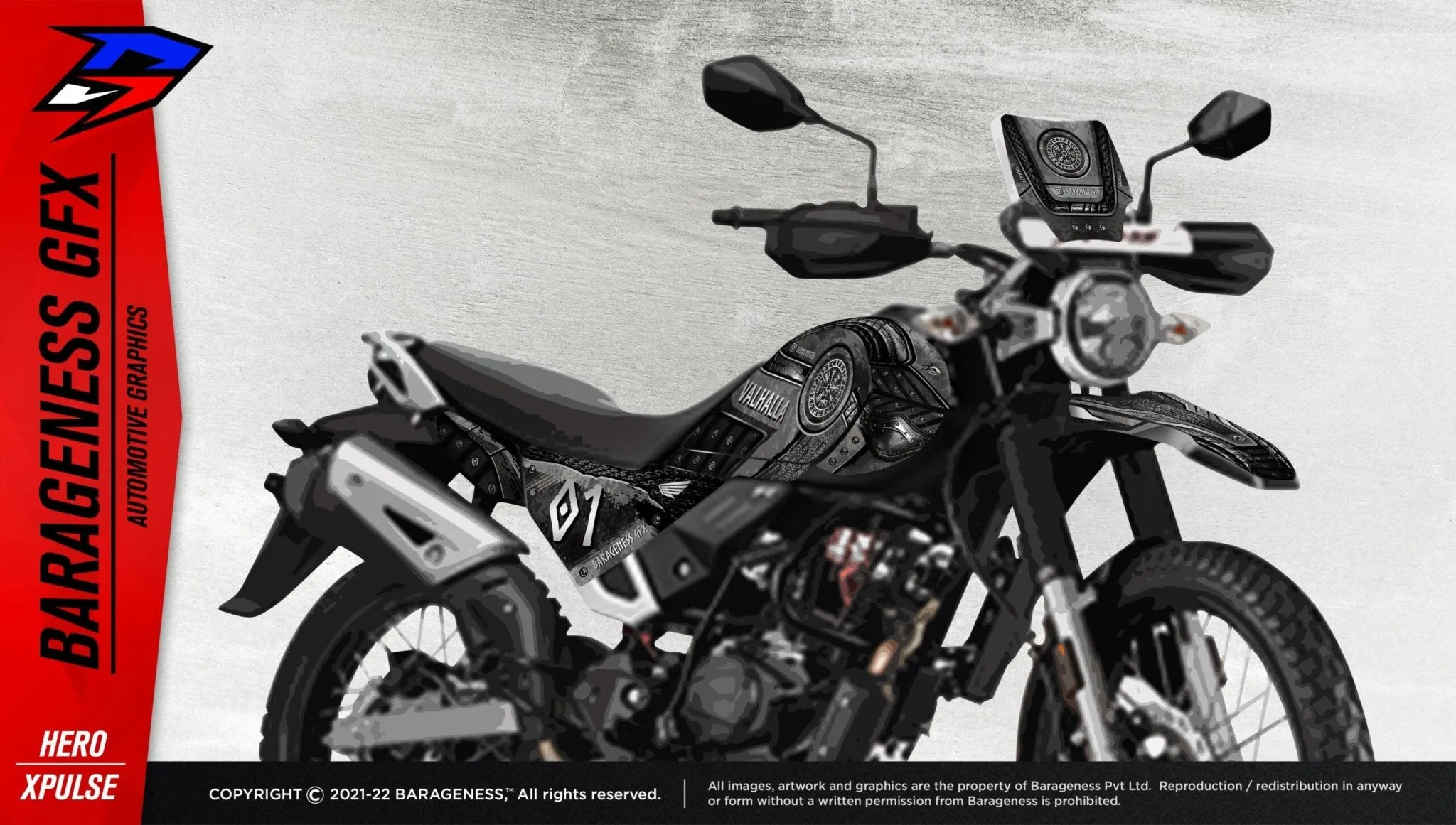 Barageness - Hero Xpulse 200 Automotive Graphics