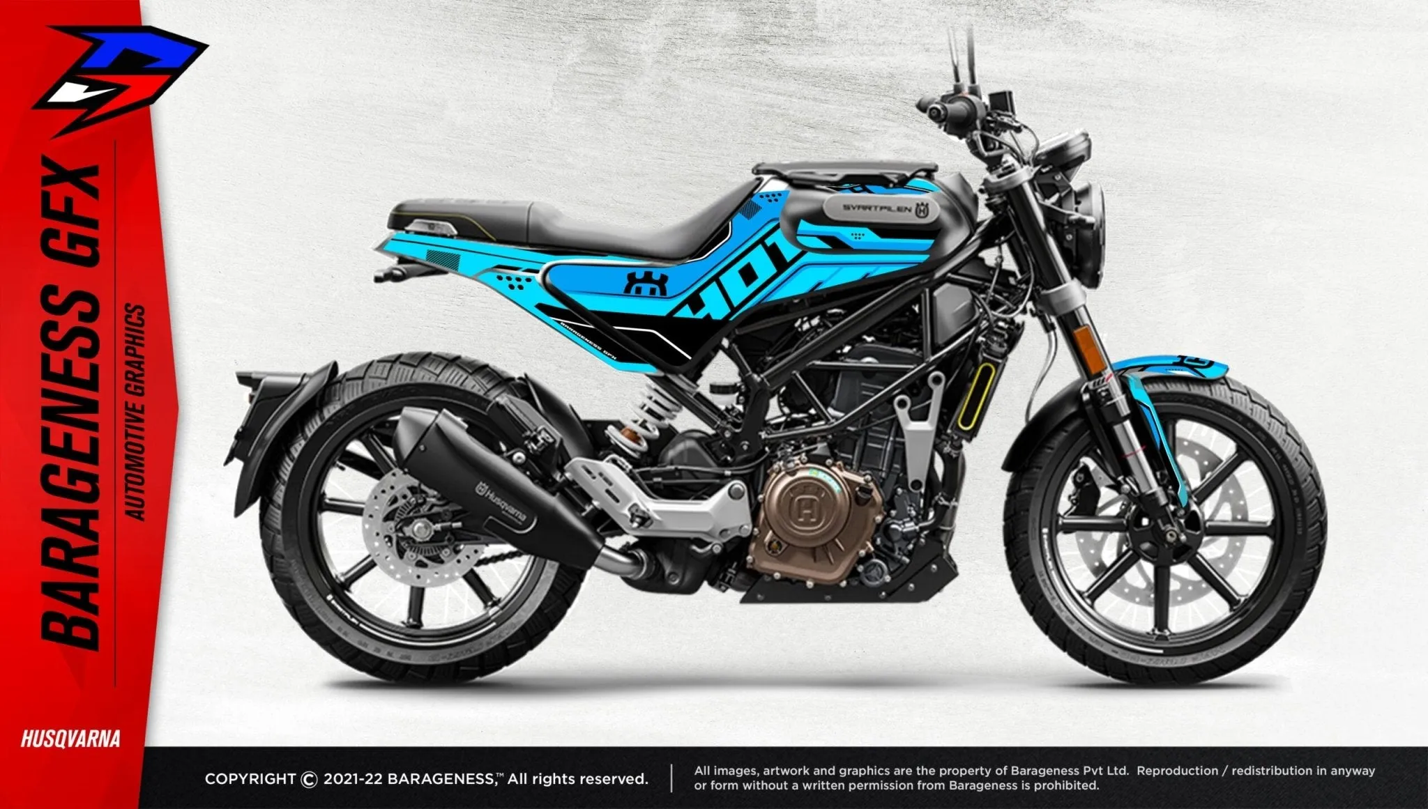 Barageness - Husqvarna Svartpilen/ Vitpilen Automotive Graphics