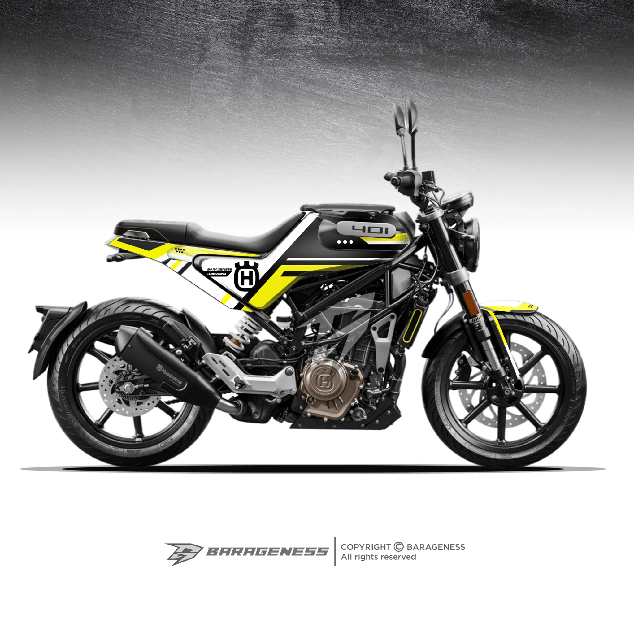 Barageness - Husqvarna Svartpilen/ Vitpilen Automotive Graphics