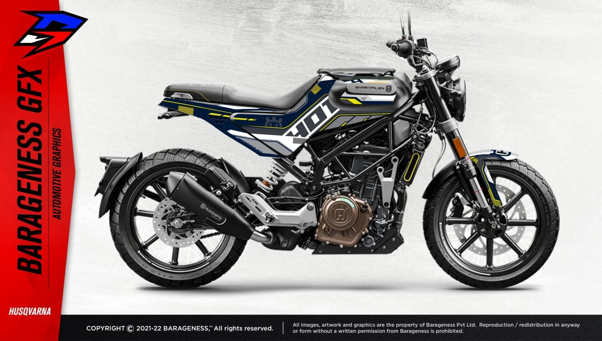 Barageness - Husqvarna Svartpilen/ Vitpilen Automotive Graphics