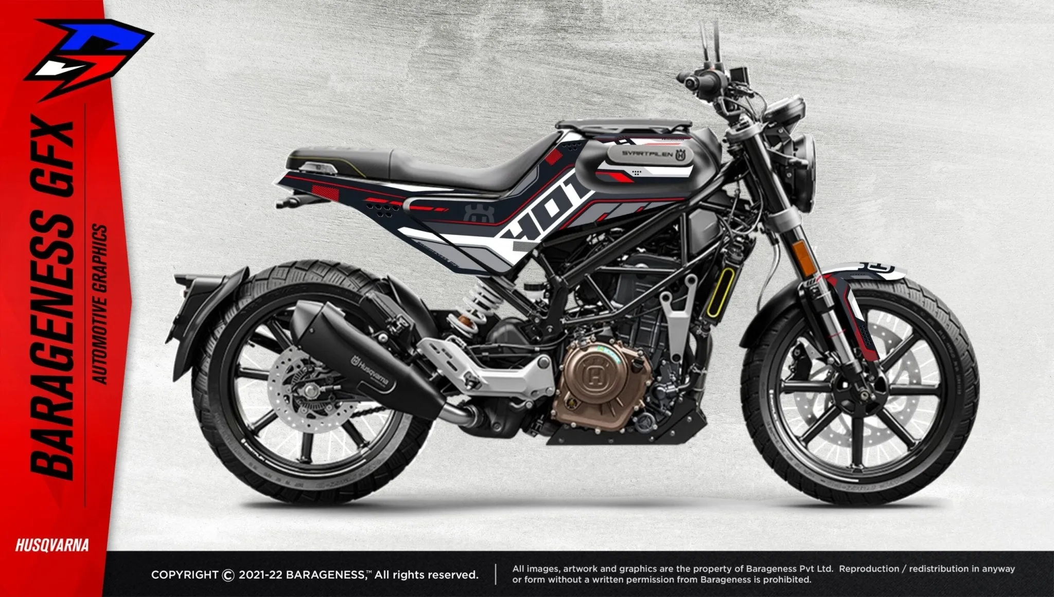 Barageness - Husqvarna Svartpilen/ Vitpilen Automotive Graphics