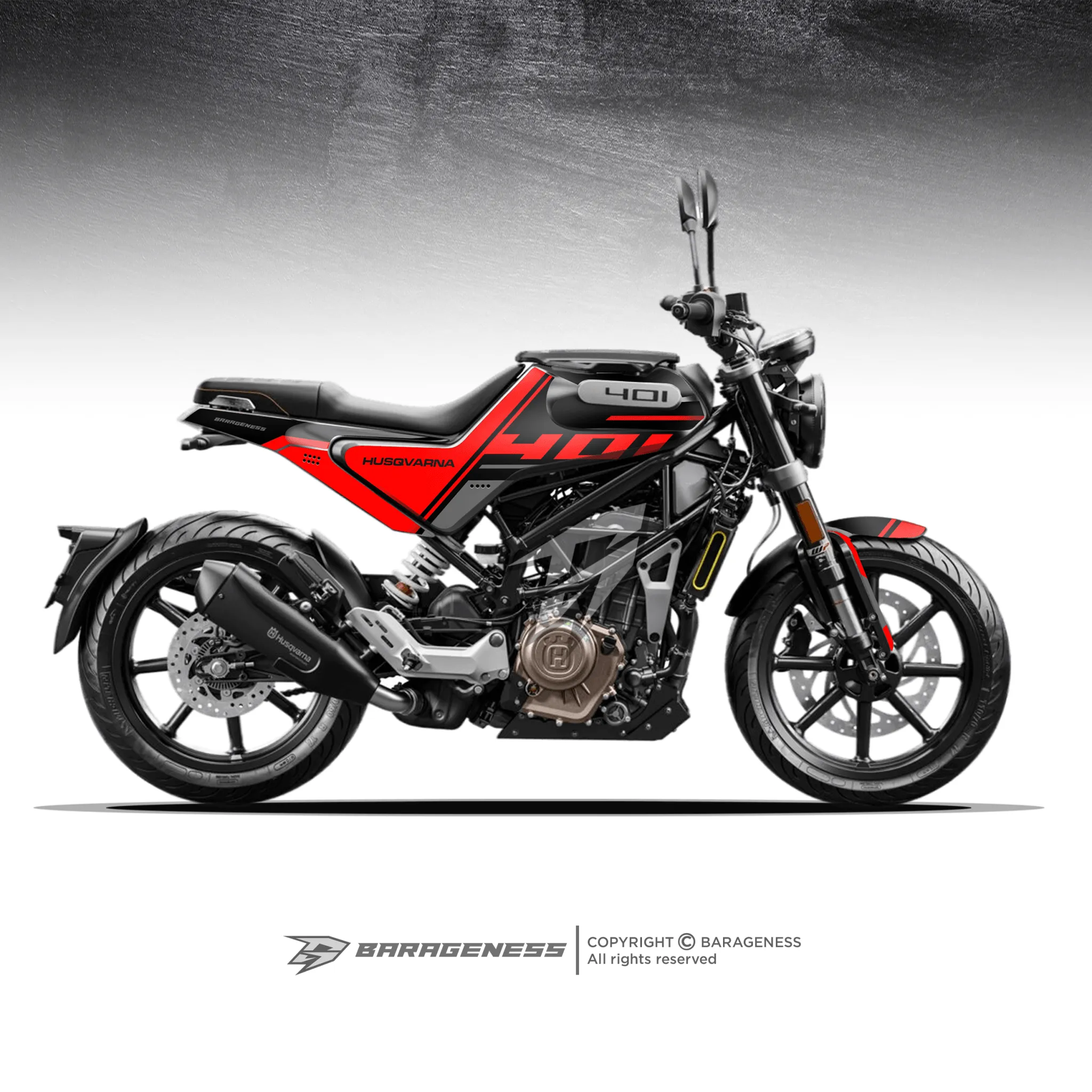 Barageness - Husqvarna Svartpilen/ Vitpilen Automotive Graphics