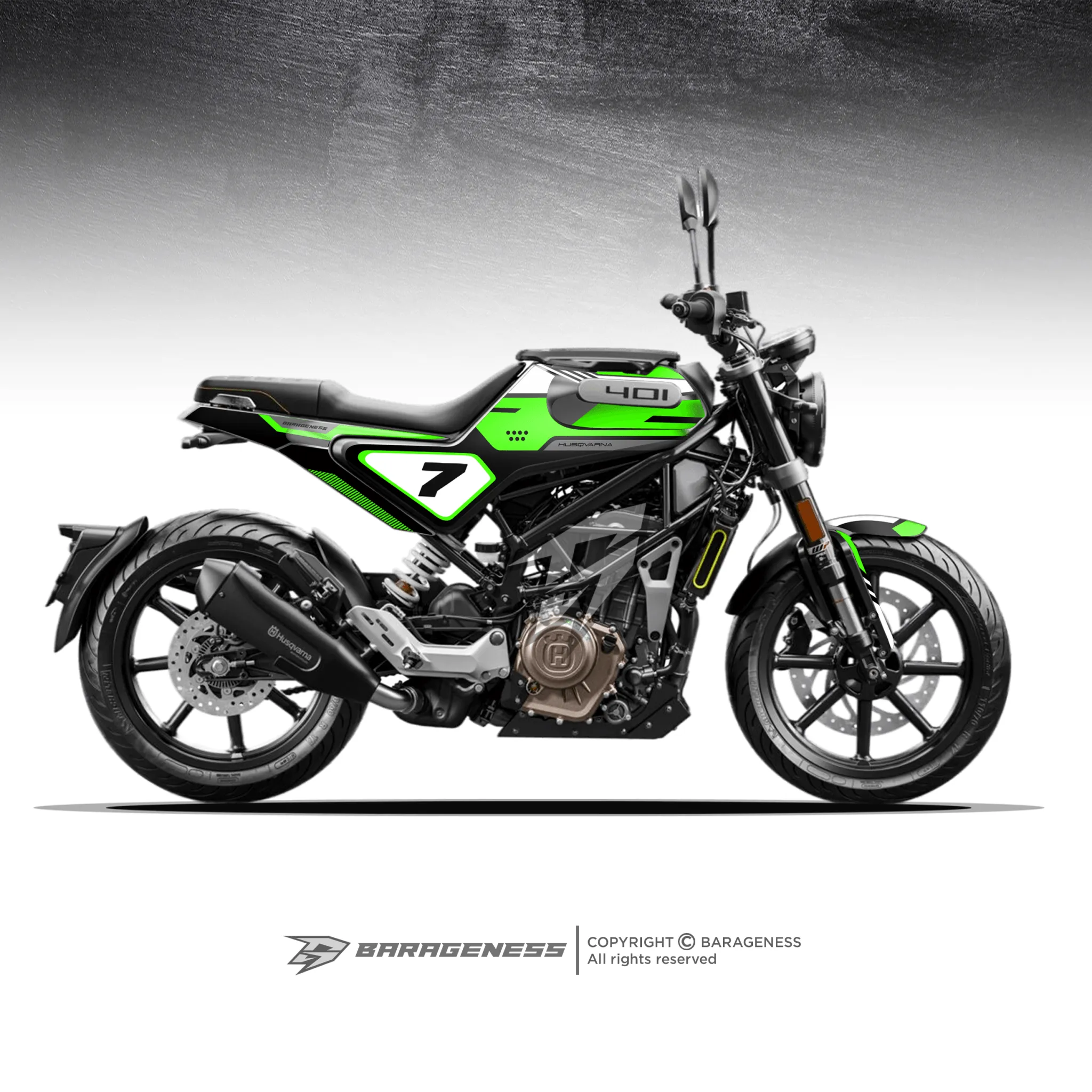 Barageness - Husqvarna Svartpilen/ Vitpilen Automotive Graphics