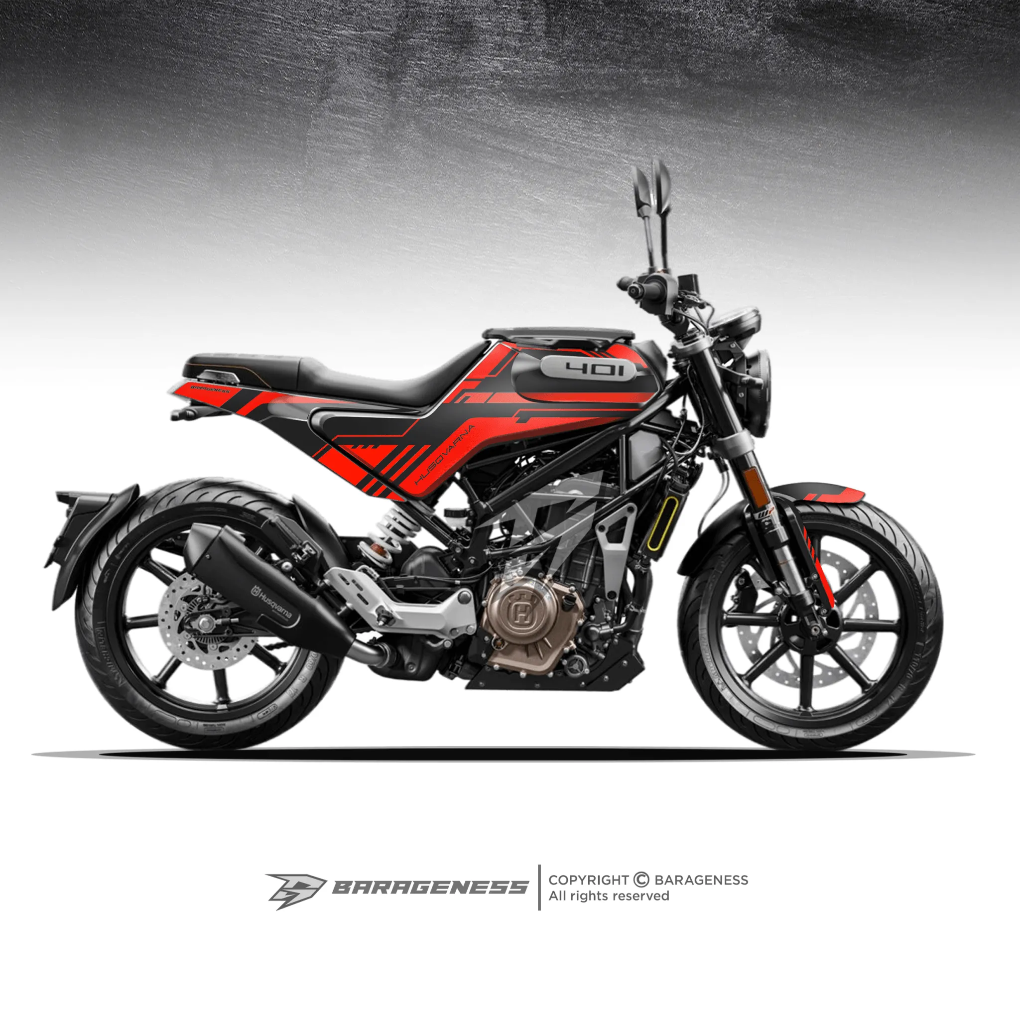 Barageness - Husqvarna Svartpilen/ Vitpilen Automotive Graphics