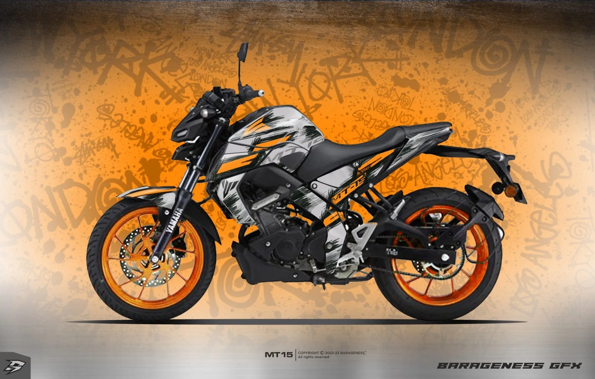 Barageness - YAMAHA MT-15  Automotive Graphics