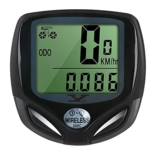 Bicycle Speedometer and Odometer Wireless Waterproof Cycle Bike Computer with LCD Display & Multi-Functions by YS