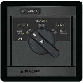 Blue Sea 65A 3 Source AC Rotary Panel