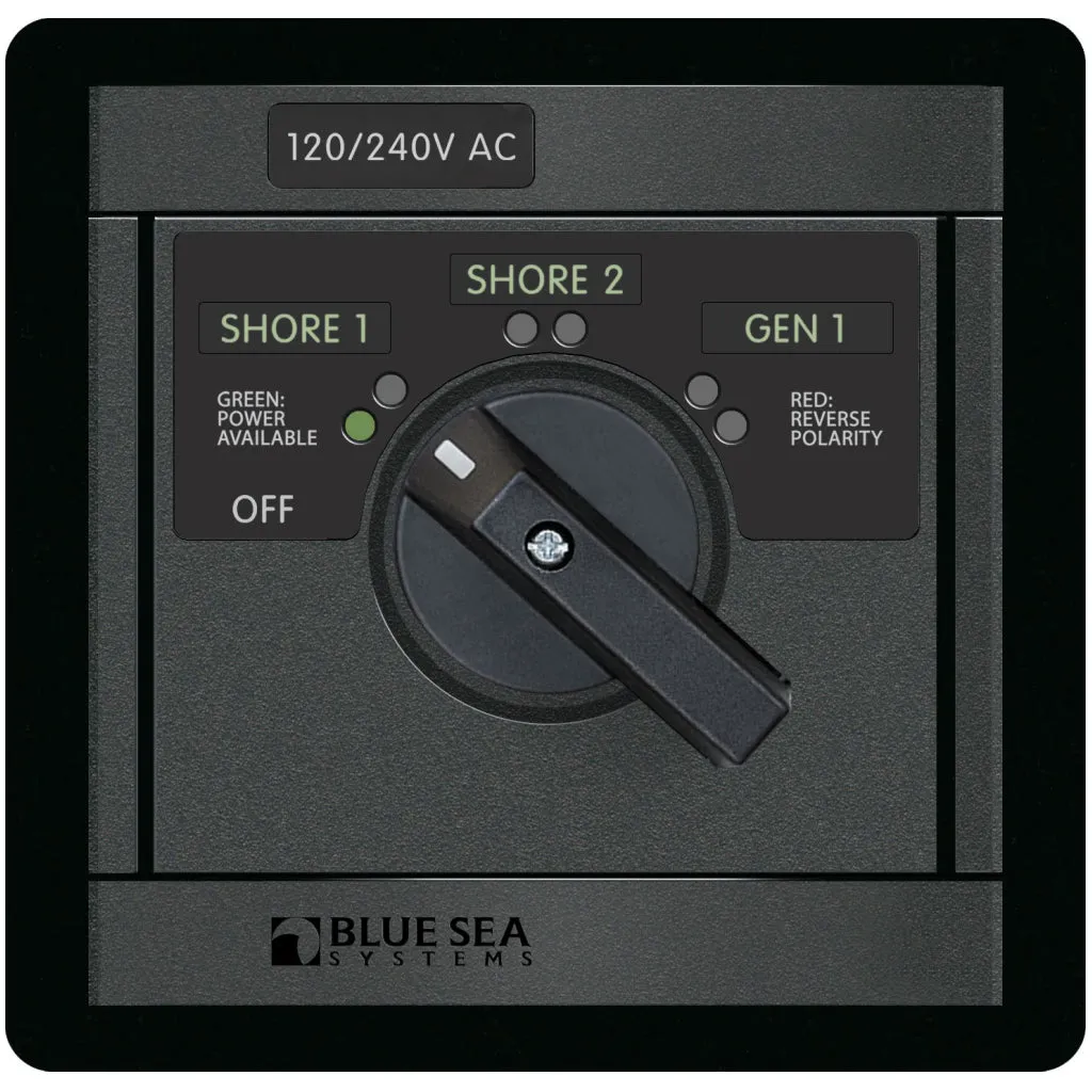 Blue Sea 65A 3 Source AC Rotary Panel