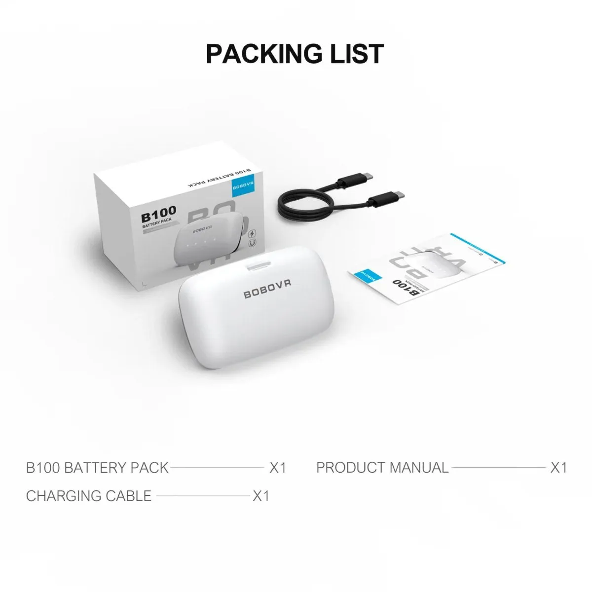 BOBOVR B100 Battery for BOBOVR S3 PRO | for Meta Quest 3S Quest 3