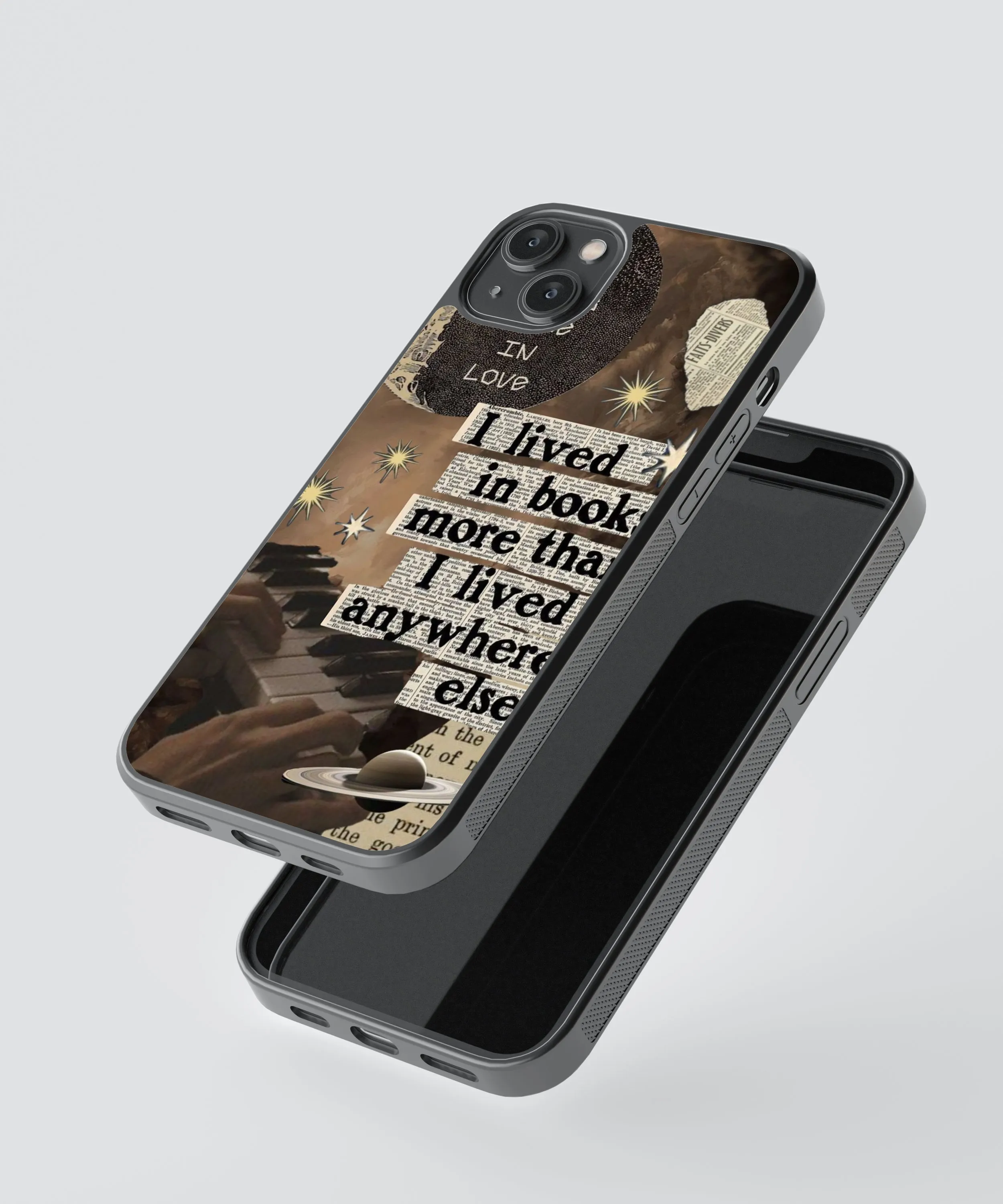 Book Fantasy Vintage Glass Phone Case Cover