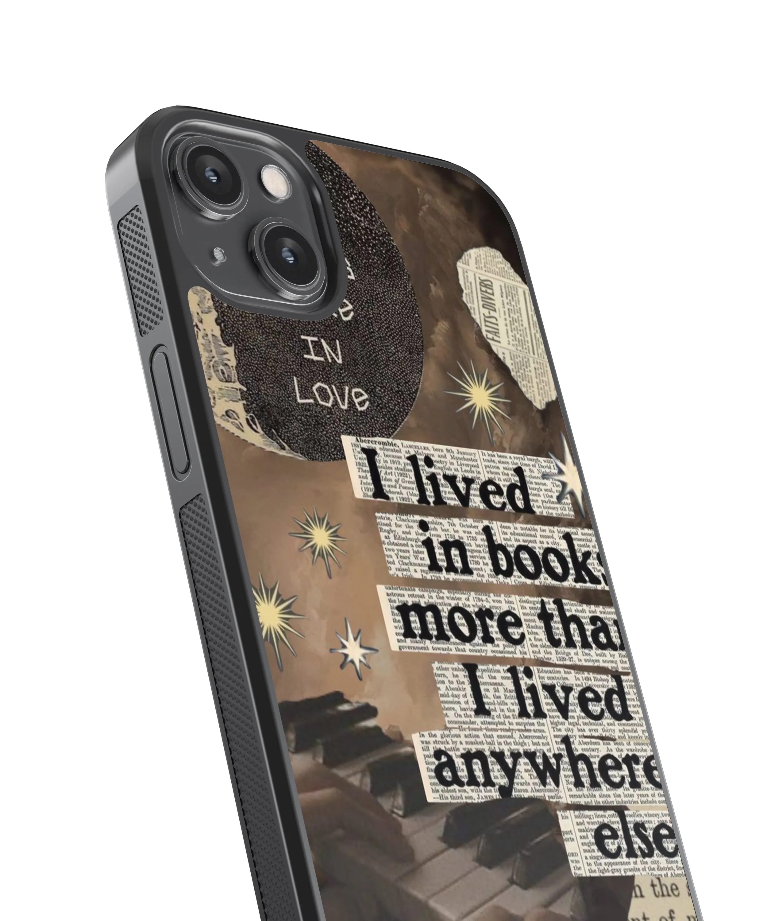Book Fantasy Vintage Glass Phone Case Cover
