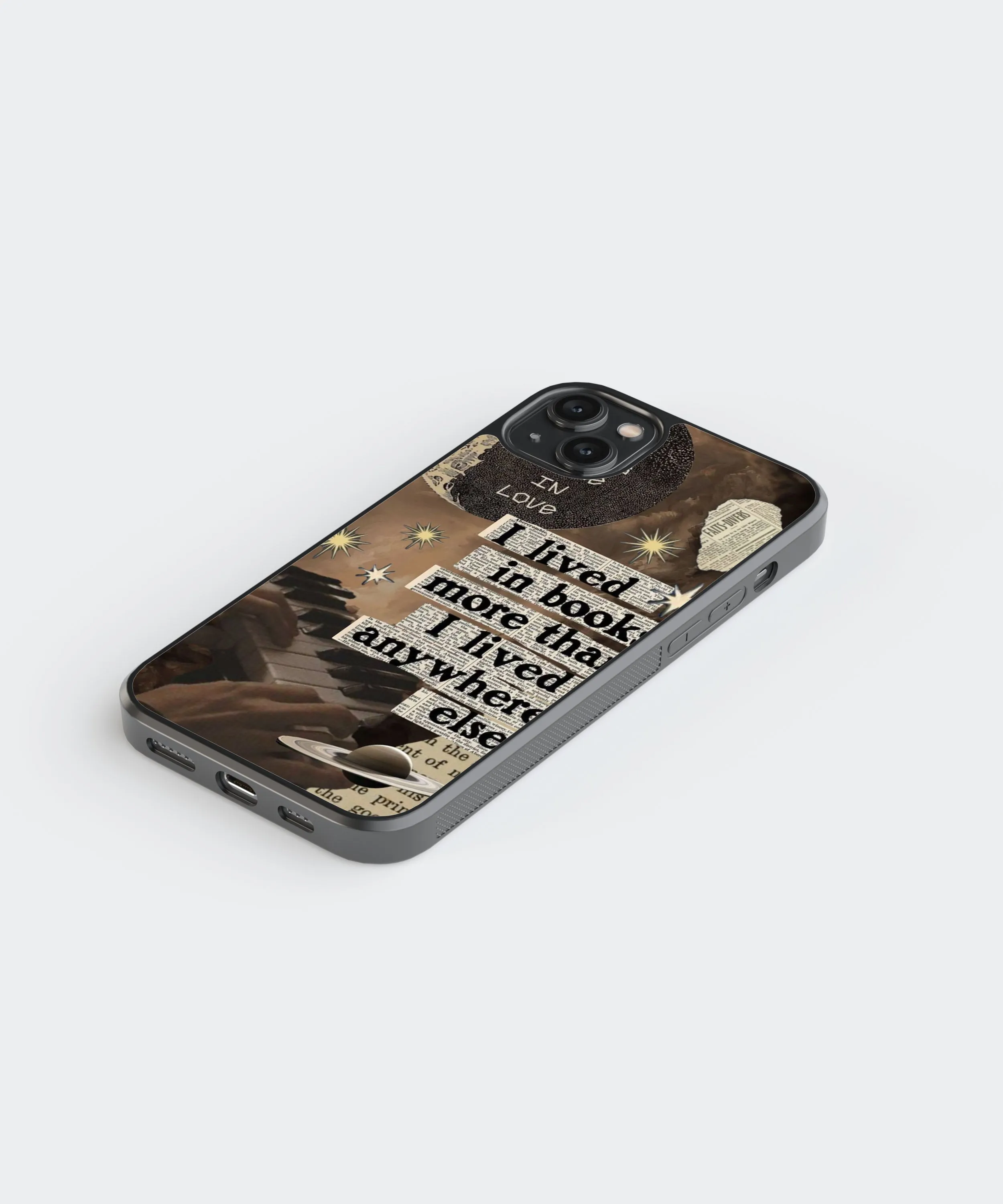 Book Fantasy Vintage Glass Phone Case Cover