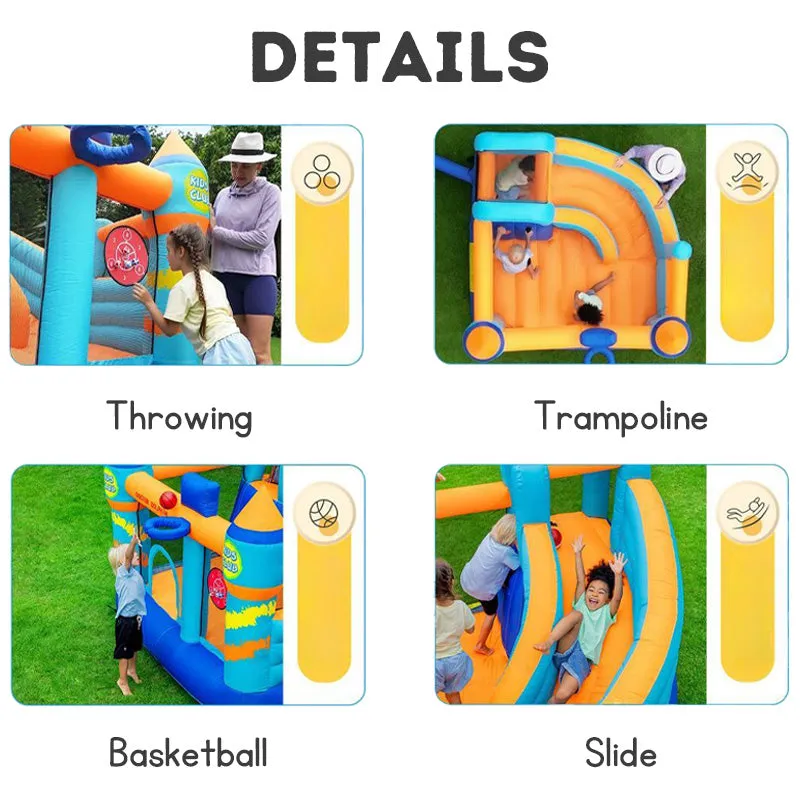 Bouncy Castle Trampoline for Kids Inflatable Jumping Castle Indoor Playground for Kids