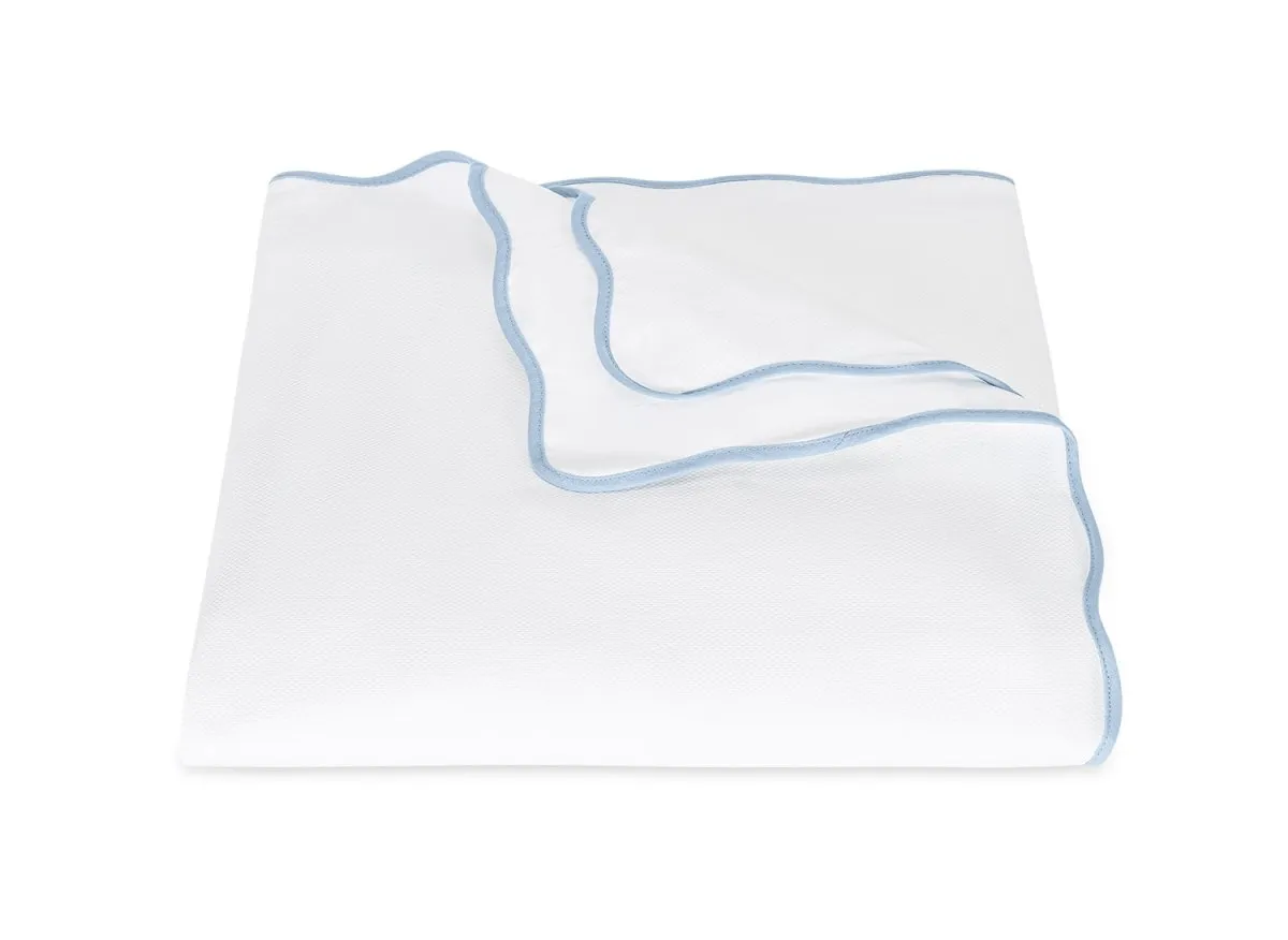 Camilla Pique Light Blue Bedding by Matouk