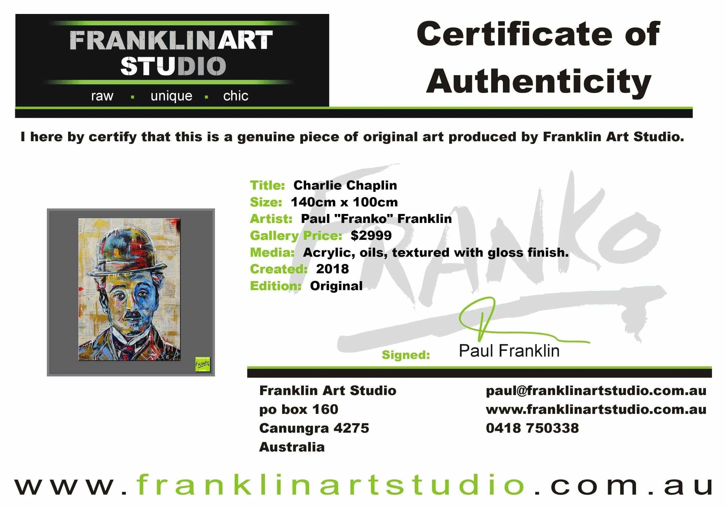 Charlie Chaplin Simply 140cm x 100cm Charlie Chaplin Book Pop art Painting (SOLD)