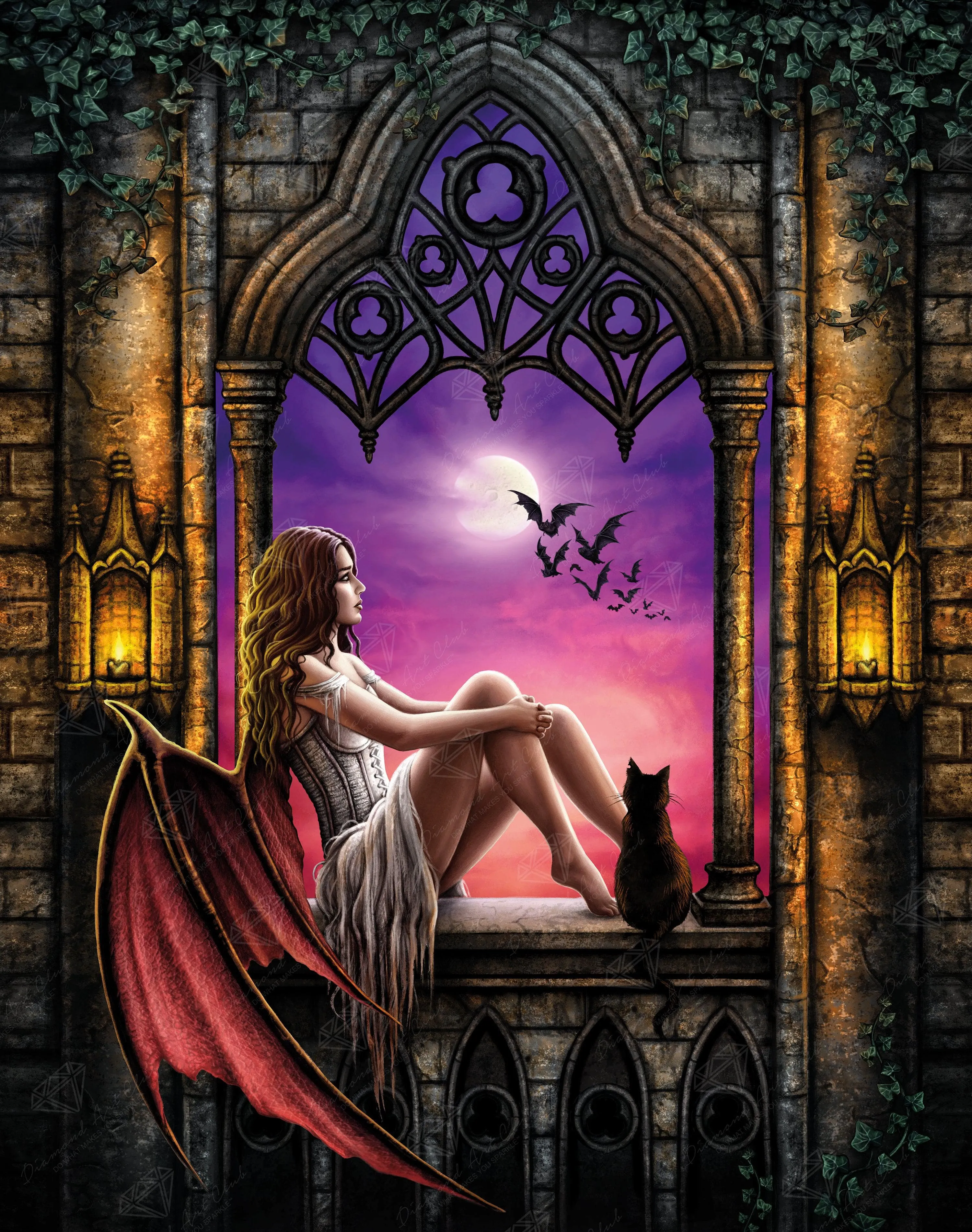 Children of the Night by Sarah Richter, Diamond Art Kit