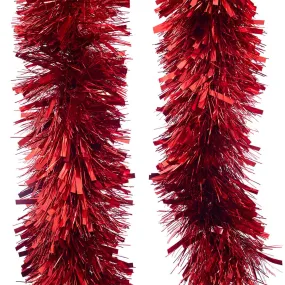 Chunky Mixed Cut Red Tinsel (2m)