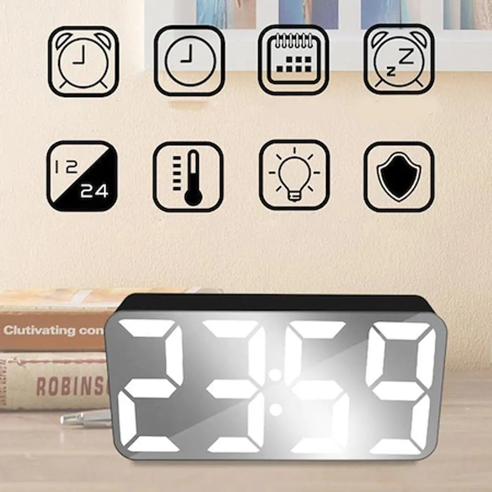 Crony DS-3622X-MAX Digital Clock LED Display Mirror Display Alarm clock