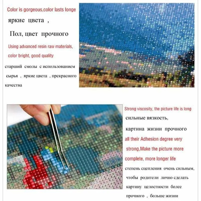 Crosses on the hill diamond painting kit