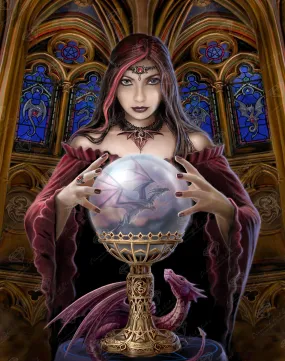 Crystal Ball by Anne Stokes, Diamond Art Kit