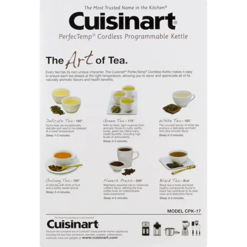 Cuisinart Cordless Electric Tea Kettle