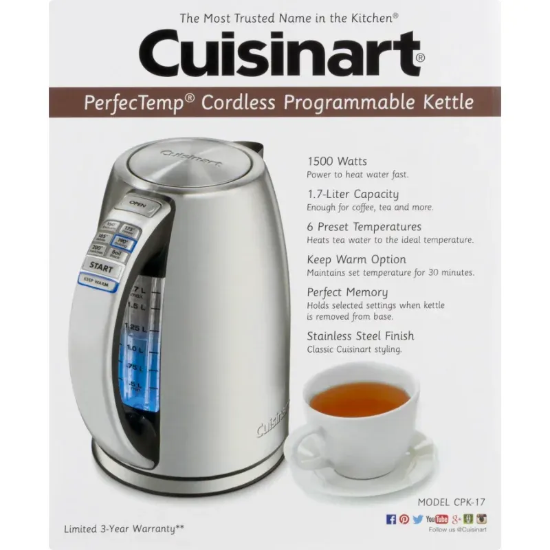 Cuisinart Cordless Electric Tea Kettle