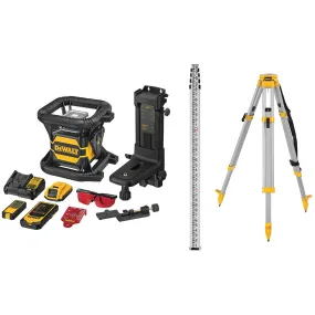 DeWalt DW080LRSK 20V MAX Tool Connect Red Tough Rotary Laser Kit DeWalt DW080LRSK 20V MAX Tool Connect Red Tough Rotary Laser Kit