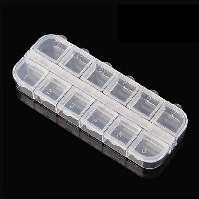 Diamond Painting Accessories | 64pc Transparent Accessory Container | DIY Rhinestone Embroidery Tools