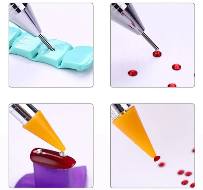 DIY Diamond Painting Pen Tool | Diamond Painting Accessory | Double Head Point Drill Pen | Rhinestone Embroidery Tool