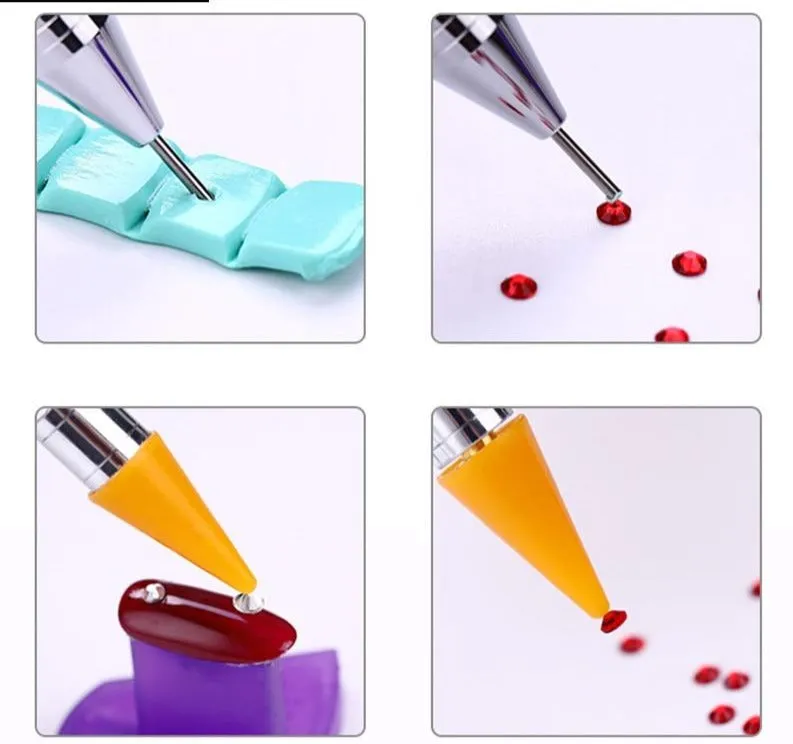 DIY Diamond Painting Pen Tool | Diamond Painting Accessory | Double Head Point Drill Pen | Rhinestone Embroidery Tool