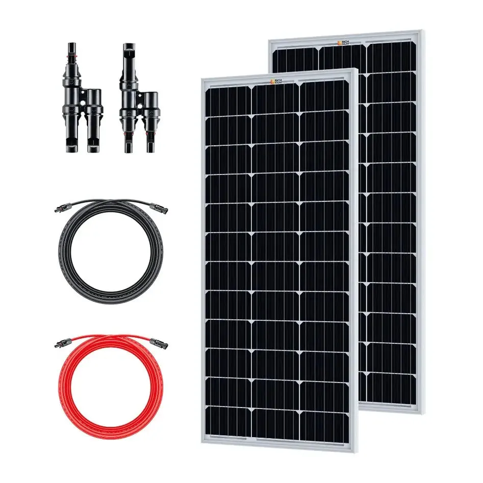 EcoFlow DELTA 2 1.8kW / 1,024wH Power Station   4 x 100W 12V Rigid Mono Solar Panels | Total Base Camp Solar Kit