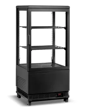 Empire Chilled Display Fridge Case Black 68 Litre - EMP-68-1-C